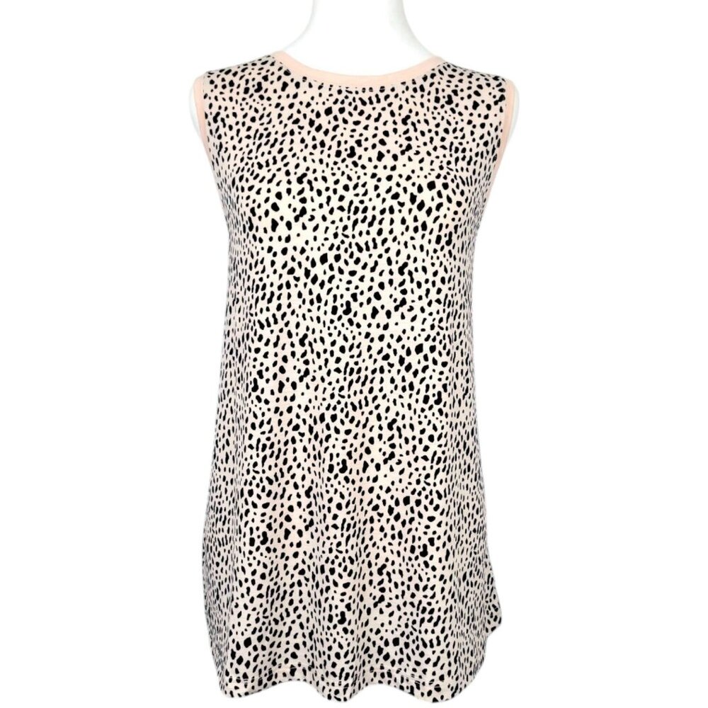 Women's XL Summer Ready Leopard Print Tank Top - Loose Fit Sleeveless High Neck